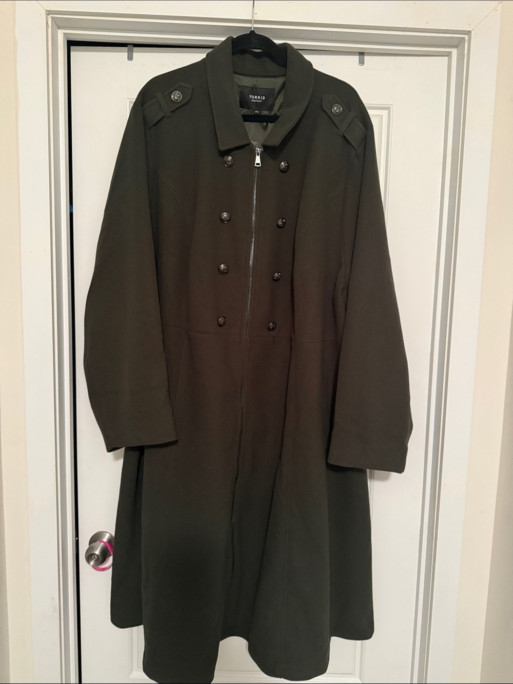 torrid Olive Green Military Style Coat Size 6X